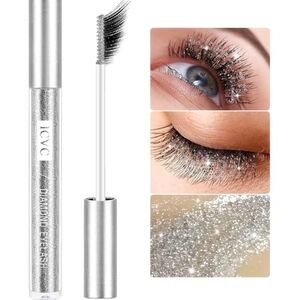 Silver Glitter Voluminous Mascara for Luminous Eyes